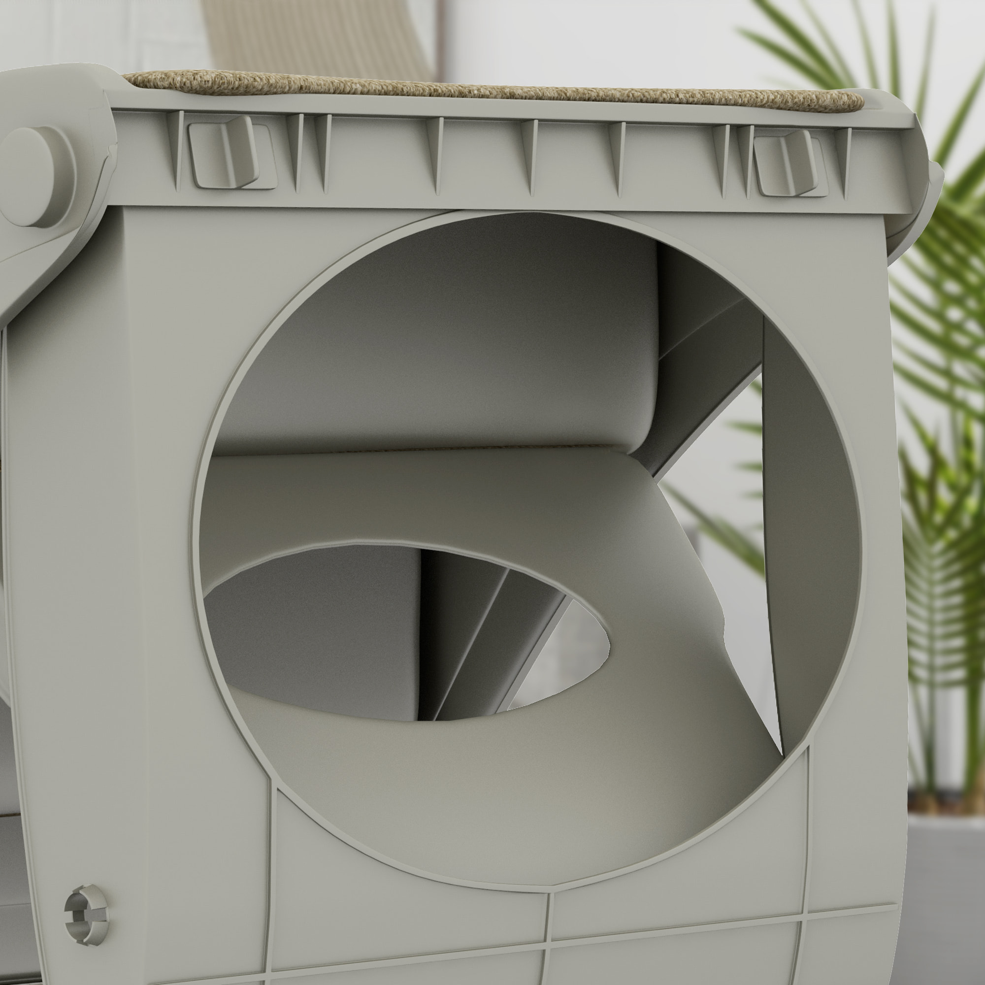 Escalera para Perros Pequeños Plegable de 3 Peldaños, Escalones para Mascotas con Alfombras Antideslizantes, Rampa para Perros para Cama, Sofá, Gris