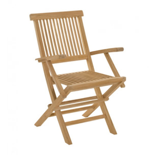 HARRIS - Ensemble de 2 fauteuils de jardin Java en bois Teck