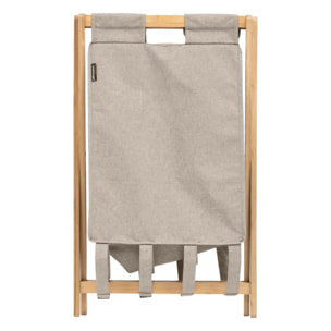 Panier à linge "Tidy box" 50L pliable gris