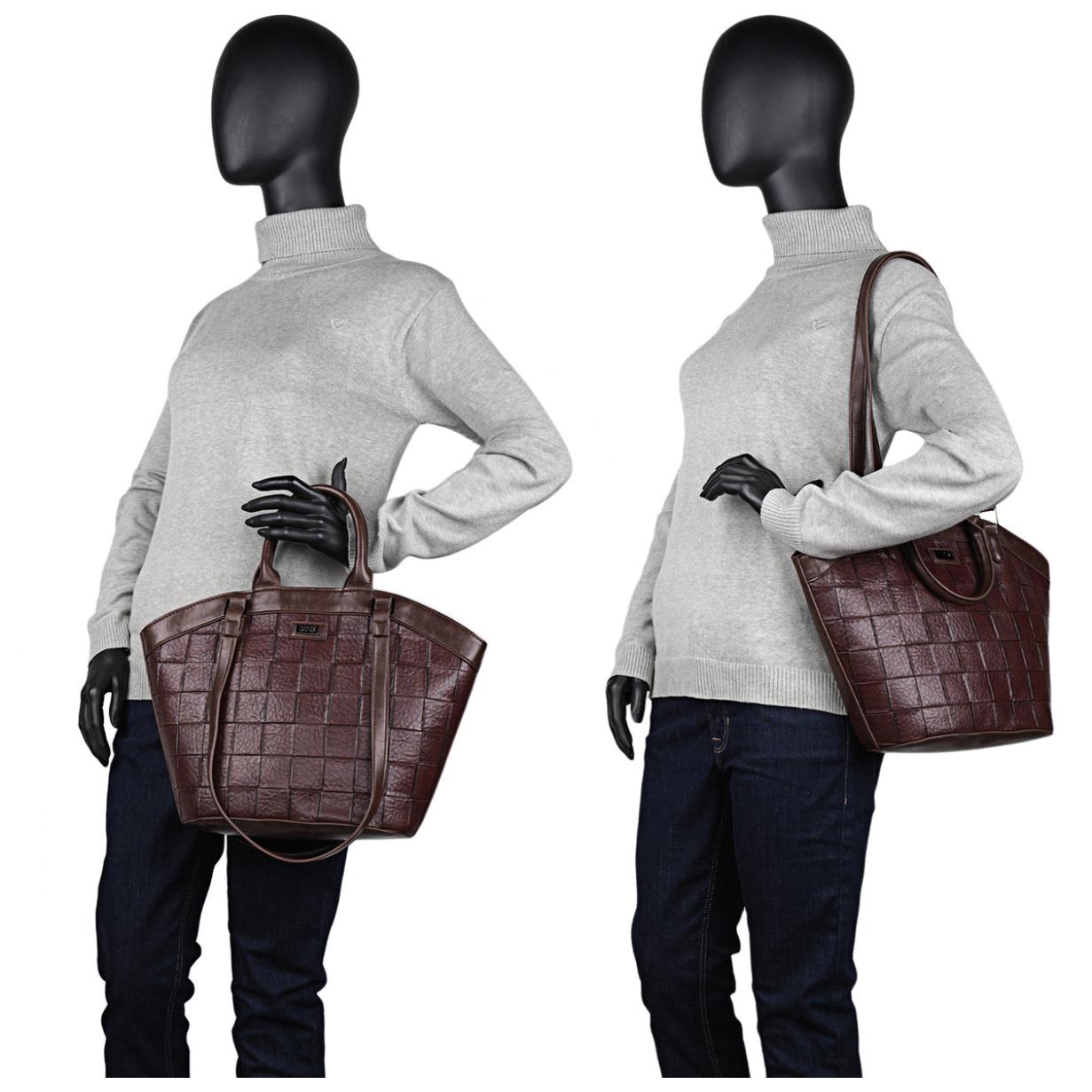 Bolso Shopper-Tote Lois Crossover Marron