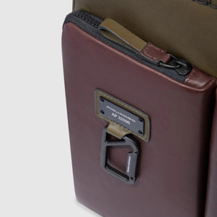 Piquadro Zaino sottile porta pc e iPad® con protezioni antiurto e RFID, espandibile