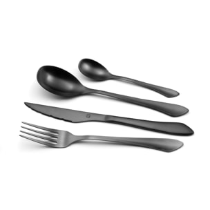 Intuition  Negro - Cubertería 32 piezas