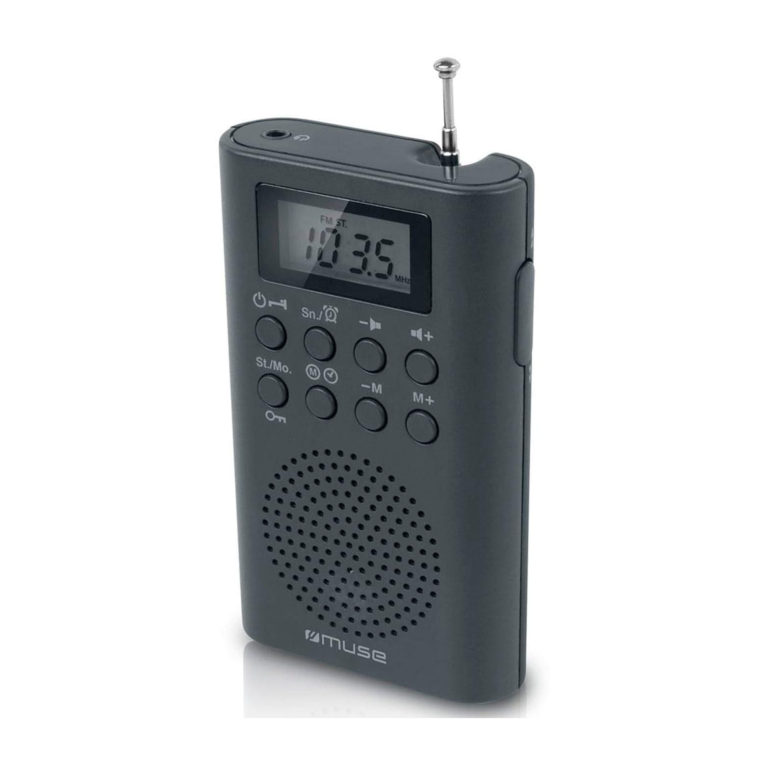 MUSE M-03 R NEGRO RADIO DIGITAL DE BOLSILLO FM CON ALTAVOZ INTEGRADO