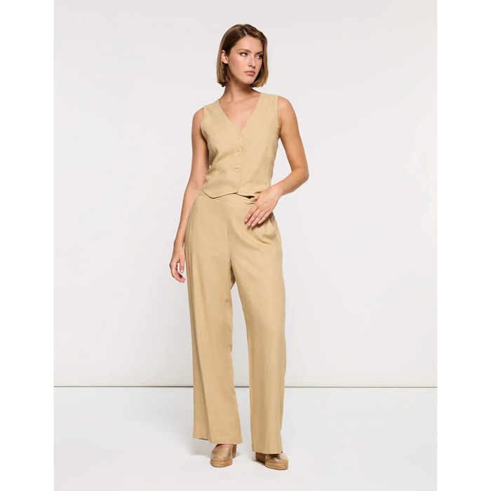 Pantalón Largo Beige - Mota