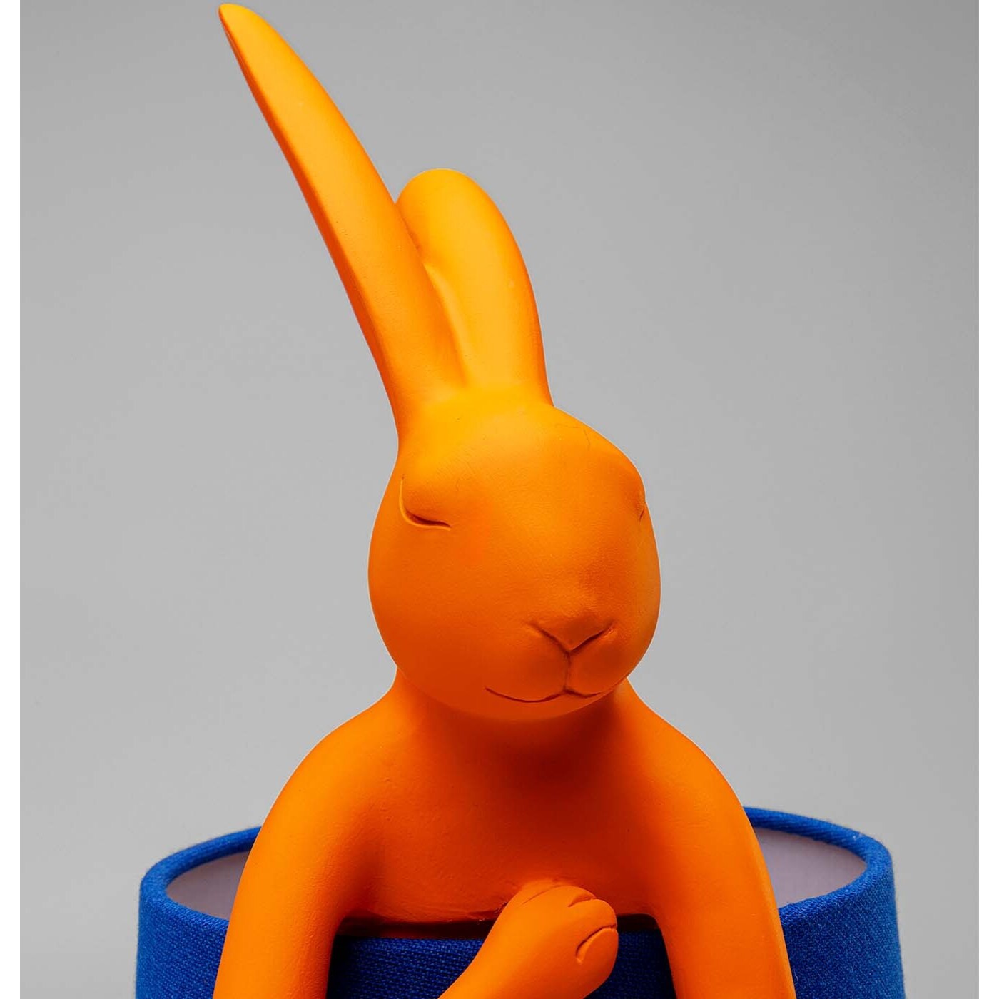 Lampe Animal lapin orange et bleue 50cm Kare Design