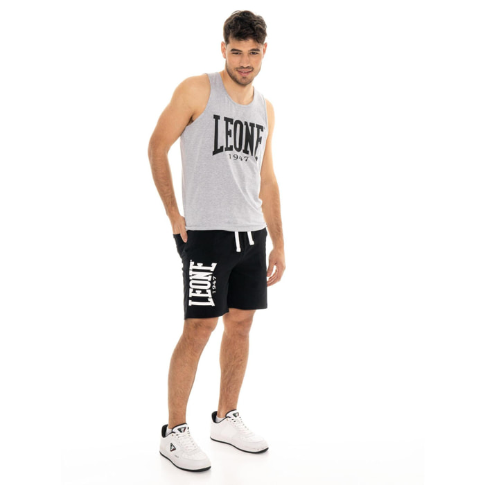 Pantalones cortos básicos para hombre Leone con logo grande