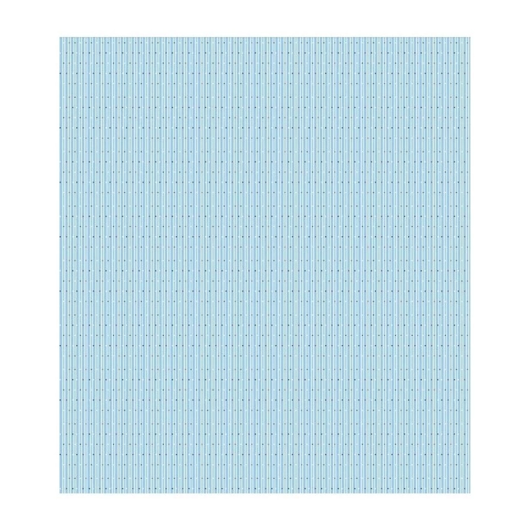 Rideau de douche Français Polyester 180x200cm AU FIL DE L'EAU Bleu MSV