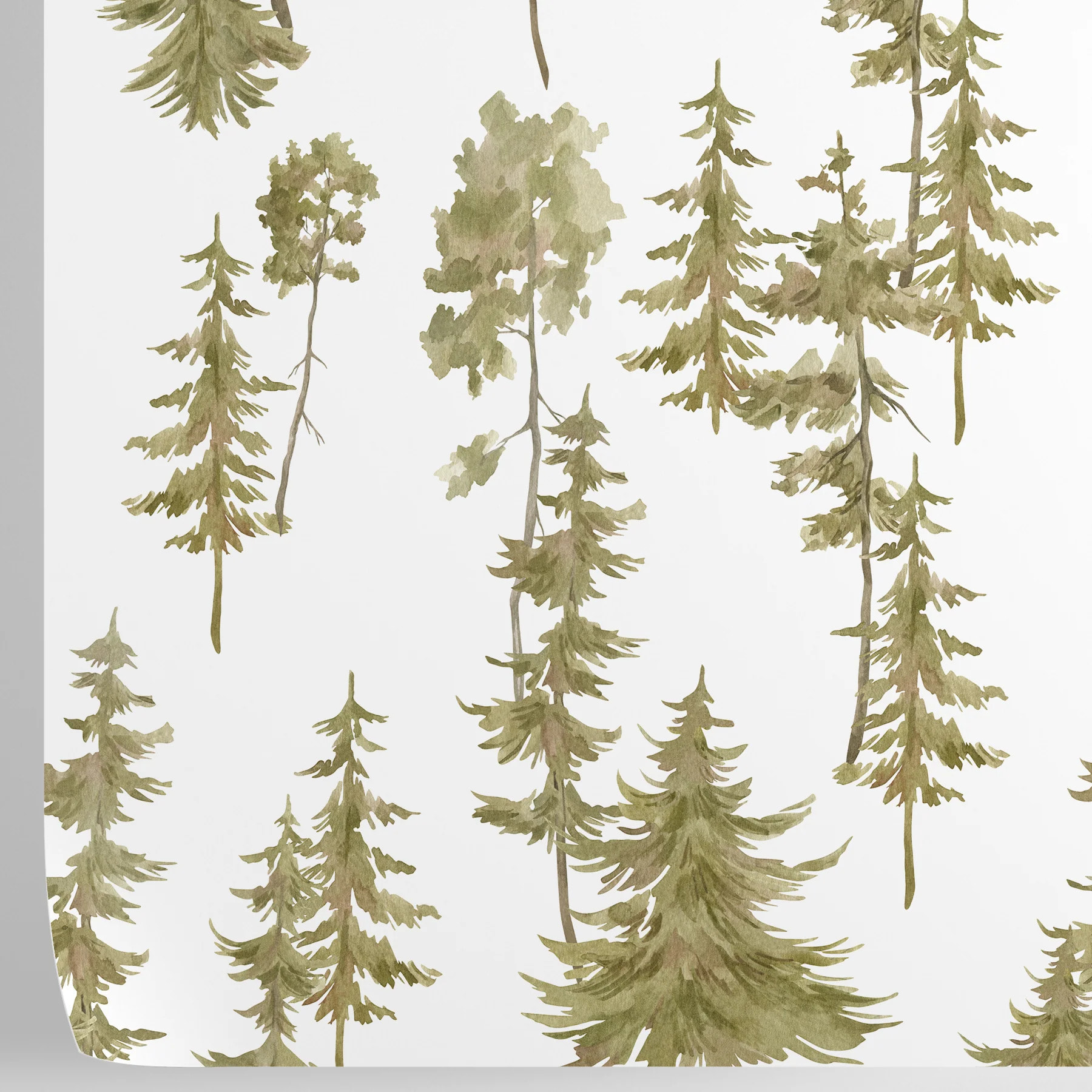 Carta da Parati Pini Verdi