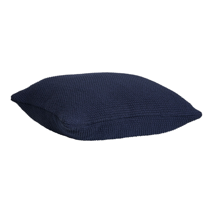 Cuscino Santos in cotone riciclato blu notte 45×45 cm