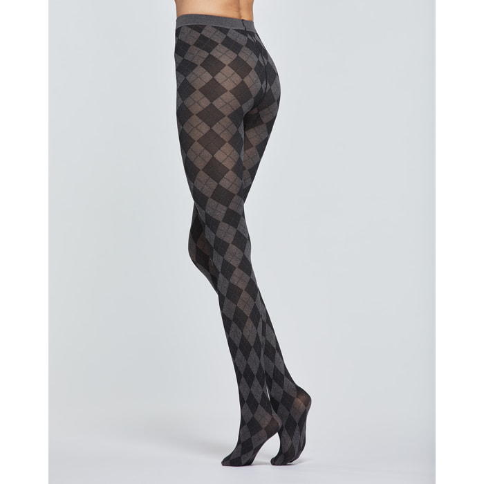 COLLANT KARINA COPRENTE CON MOTIVO A ROMBI