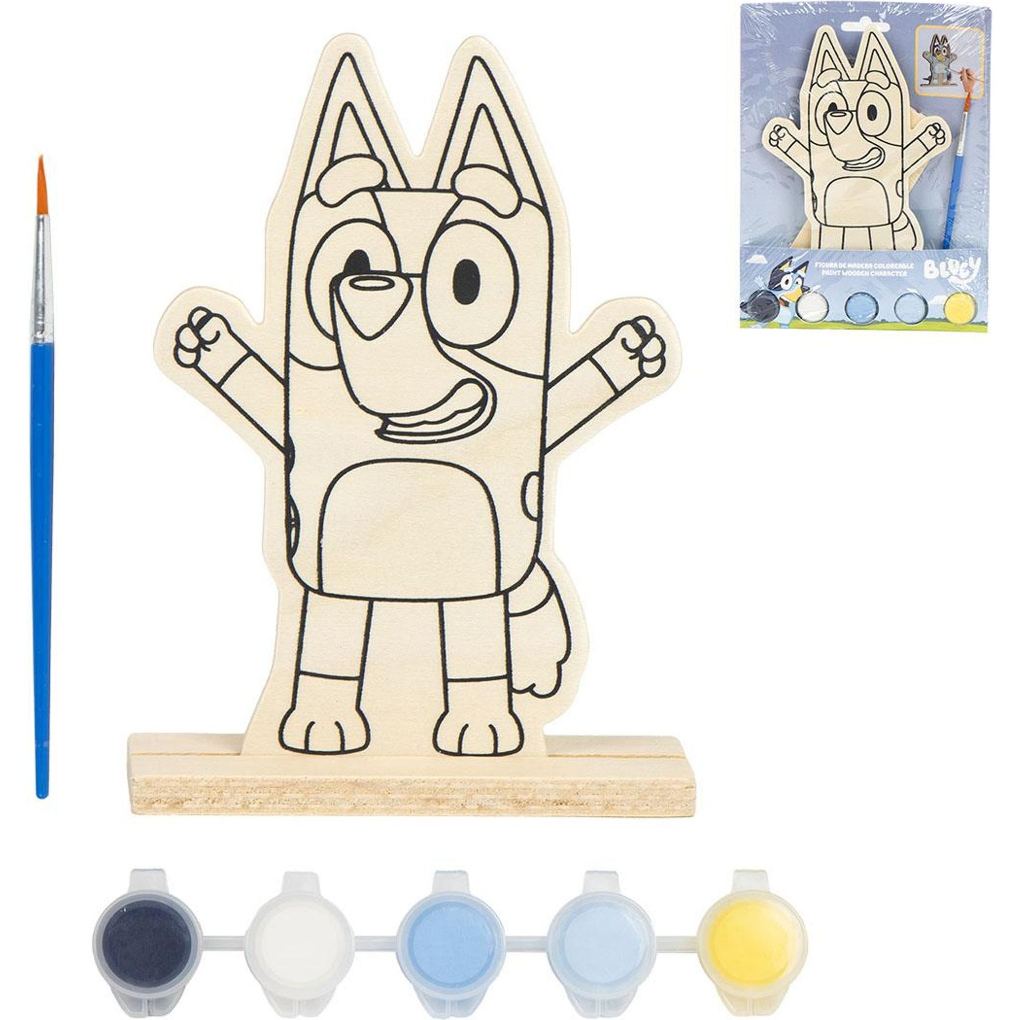 Figuras Coloreables Madera Bluey