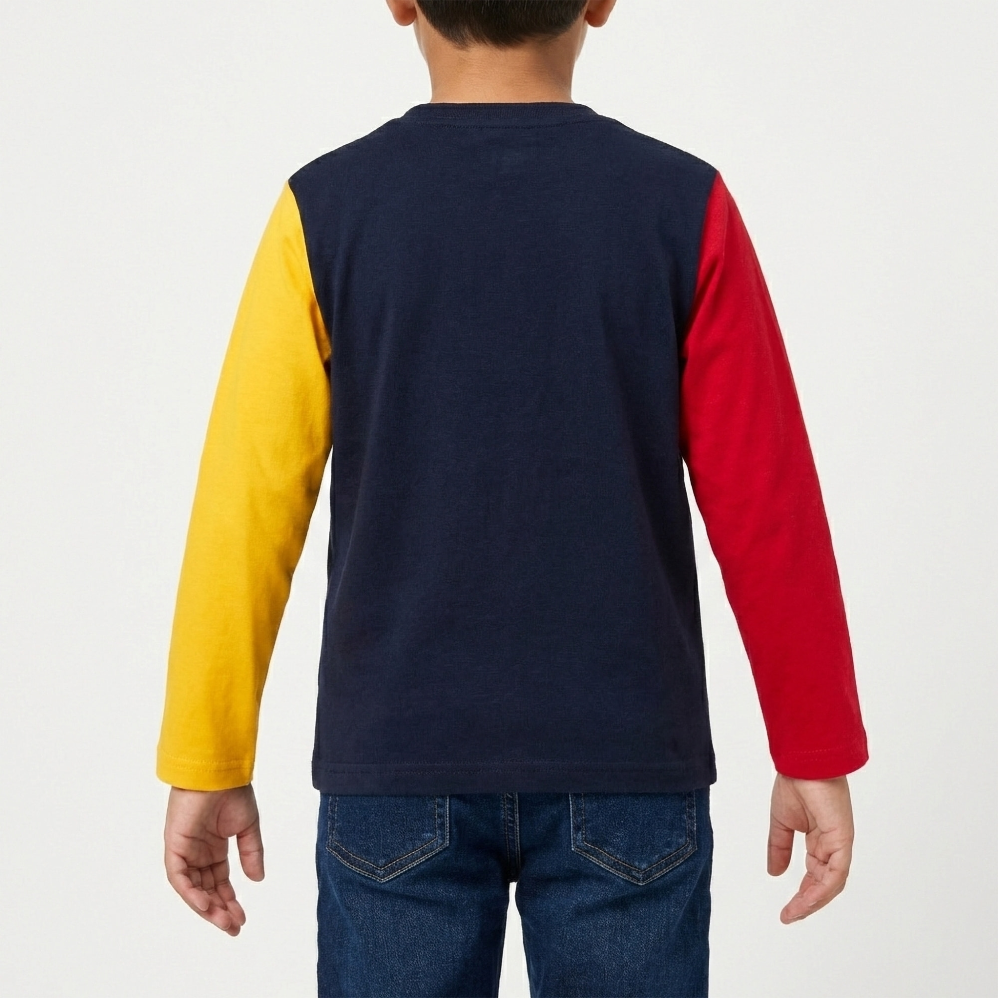 T-shirt manica lunga con stampa logo Polo Club St Martin Blu