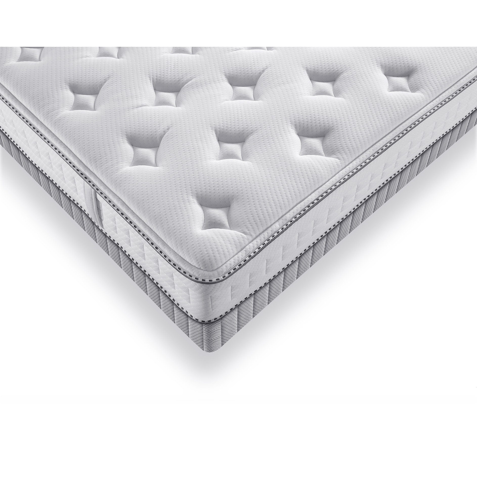 Ensemble TWIST matelas H23 ressort ensachés, ferme, 2 sommiers