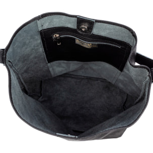 Bannio bolso de hombro mujer. Piel auténtica Dollaro.