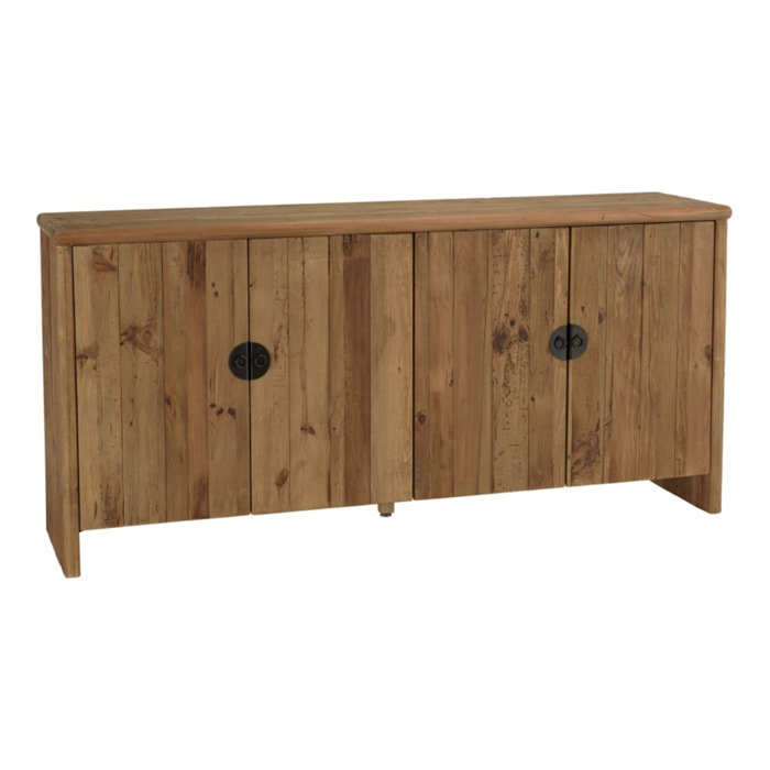 SANDY - Buffet 4 portes bois pin recyclé