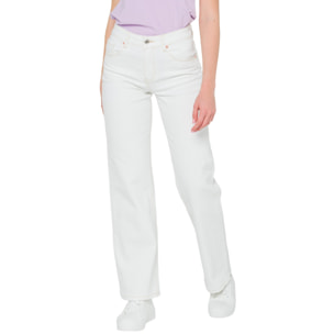 Pantalone denim Hot Buttered Margot bianco