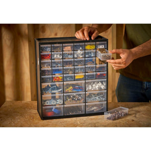 Boîte de rangement polyvalente avec 39 tiroirs