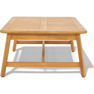 Table basse de jardin rectangulaire en bois FSC - SYMI