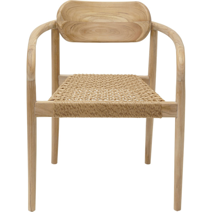 Chaise de jardin avec accoudoirs Sole Mio Kare Design