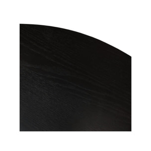 Table basse ronde en bois marron ou noir diam. 90cm - ANGEL