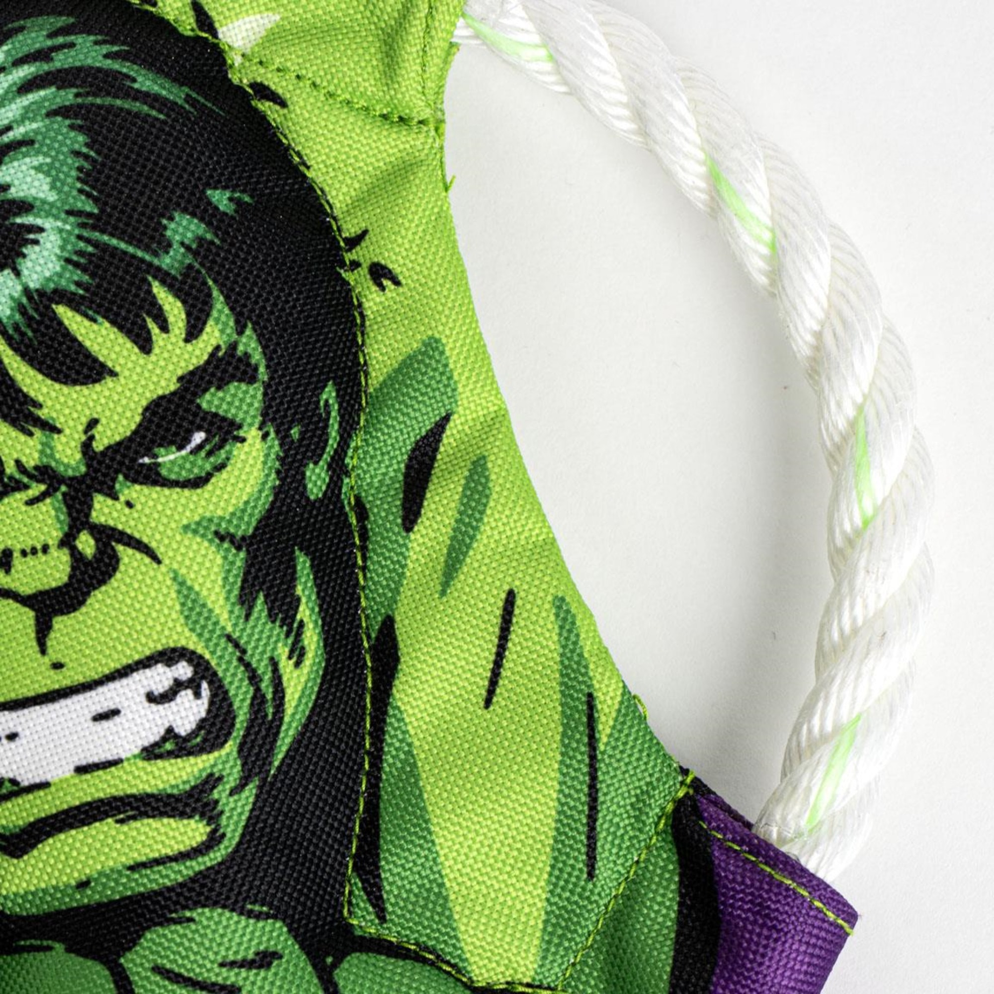 Frisbee para perros con cuerda diseño marvel hulk