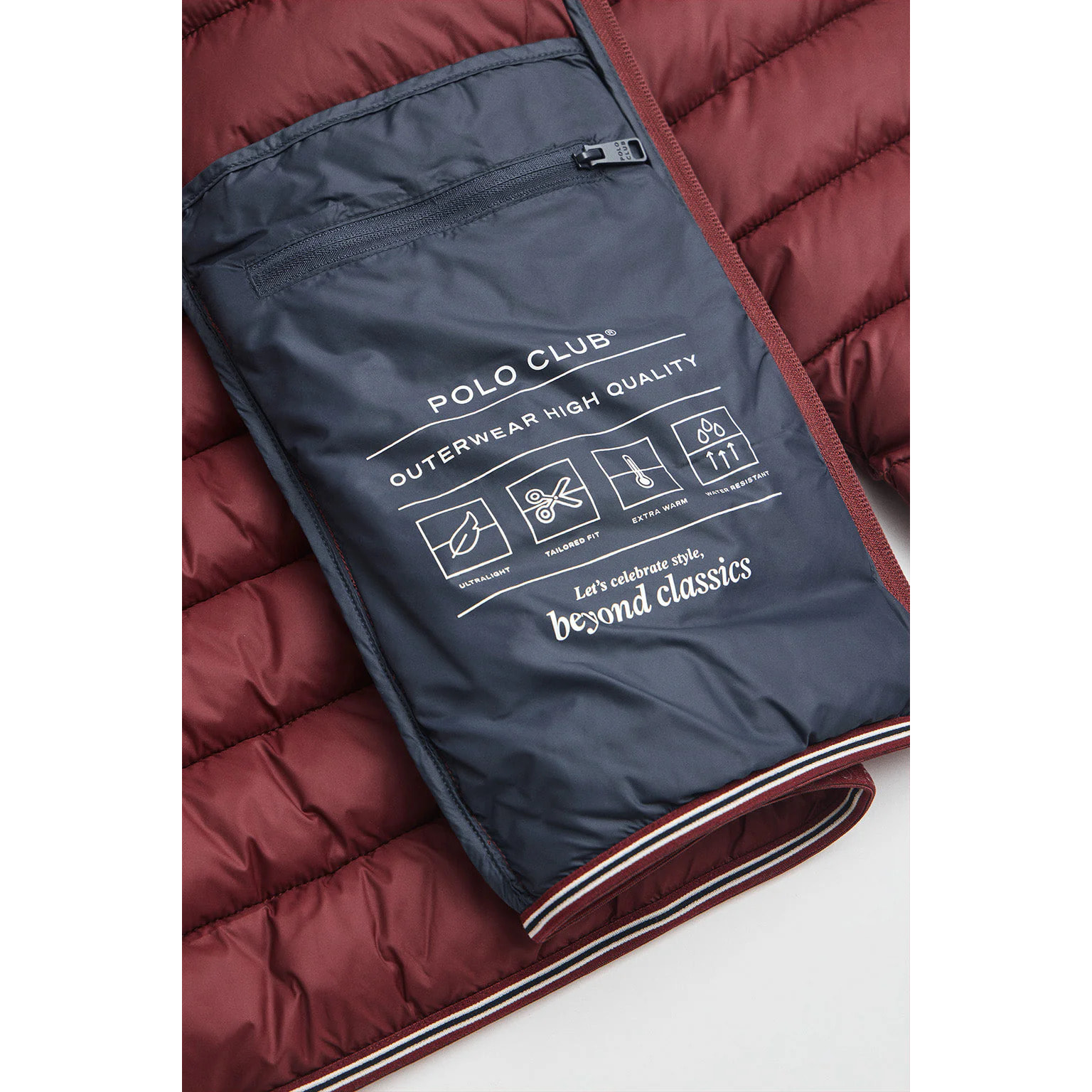 Chaqueta Chuck Embroidery granate con logo Rigby Go