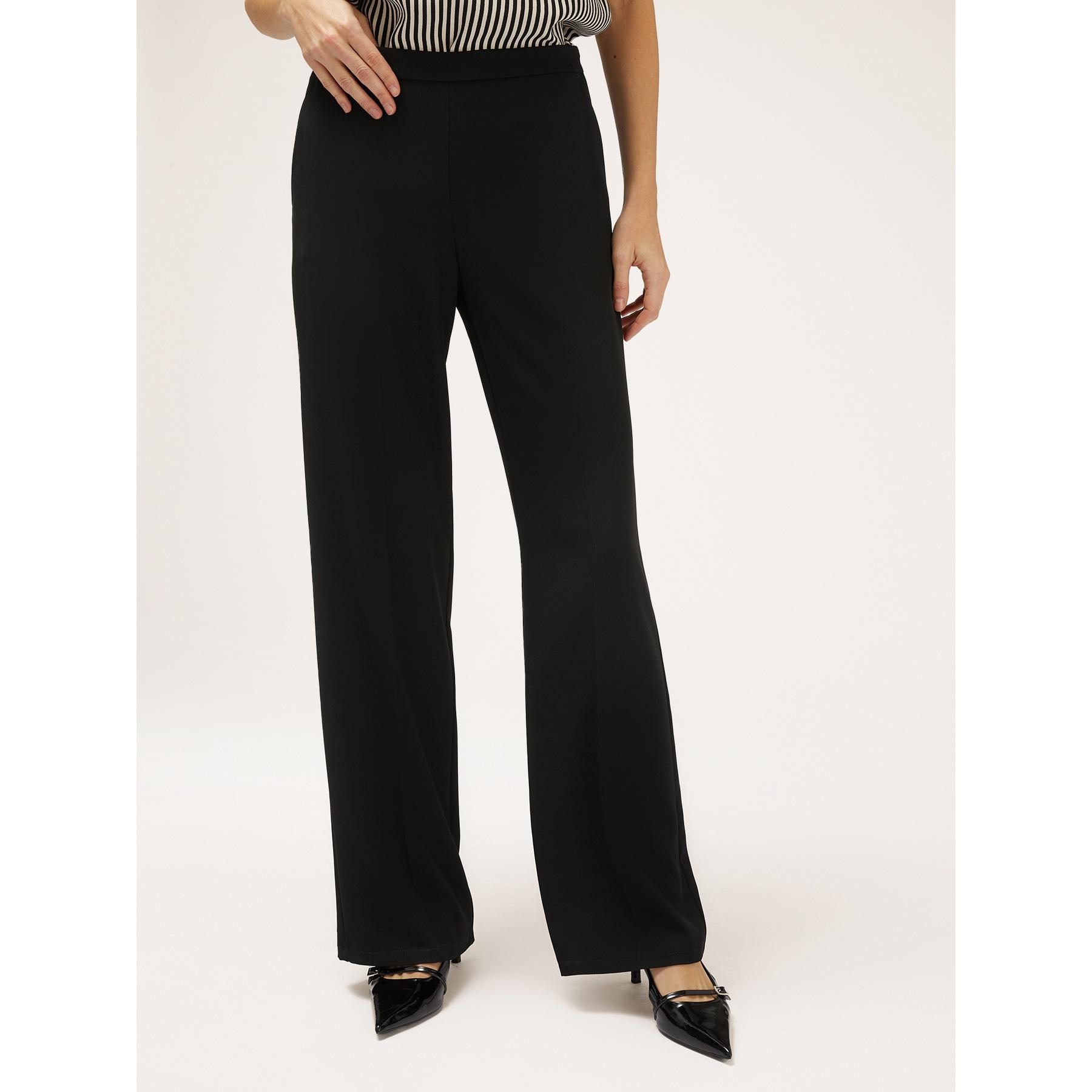 Motivi - Pantalones wide leg vaporosos - Negro