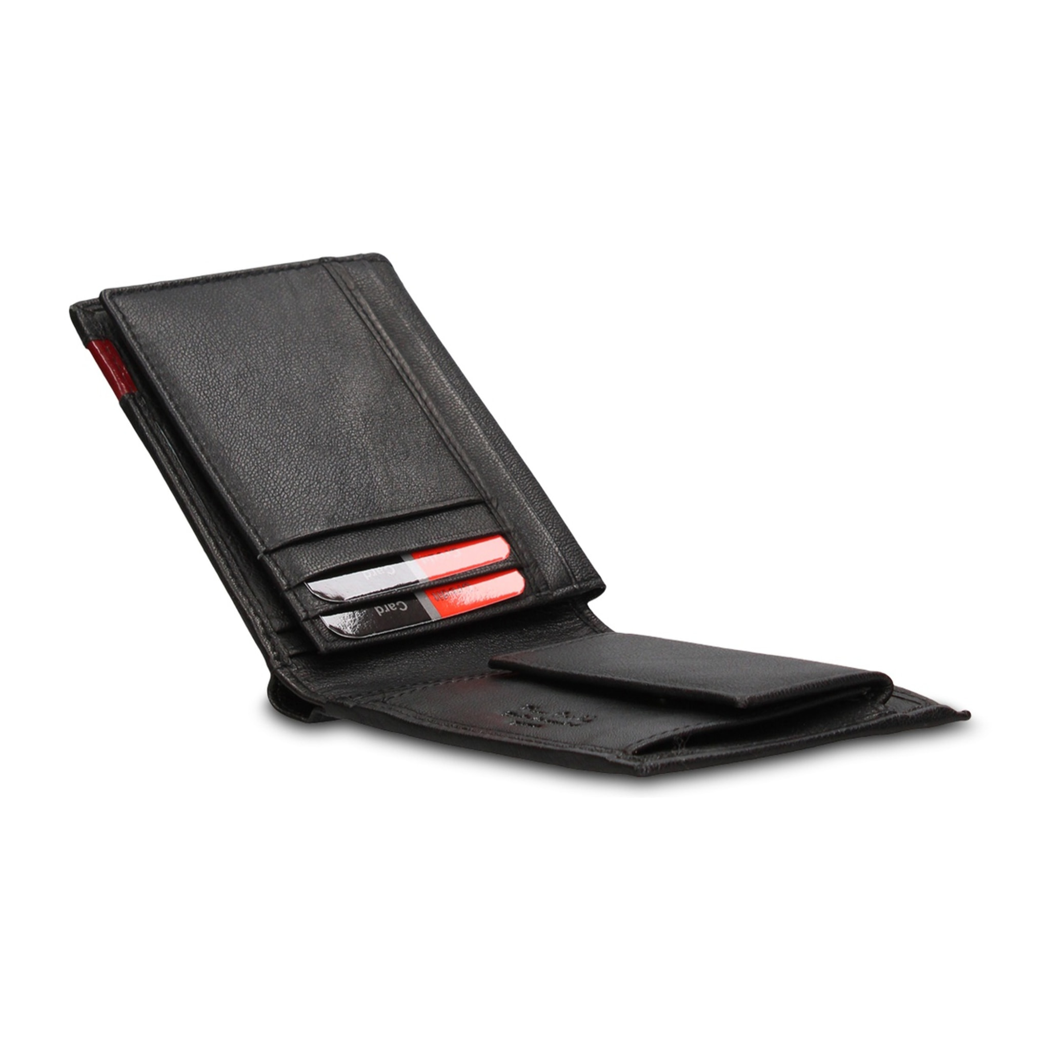 Portafoglio uomo in vera pelle - Modello Erebo Elite - Casual - 12.0 x 9.0 x 2.0 cm