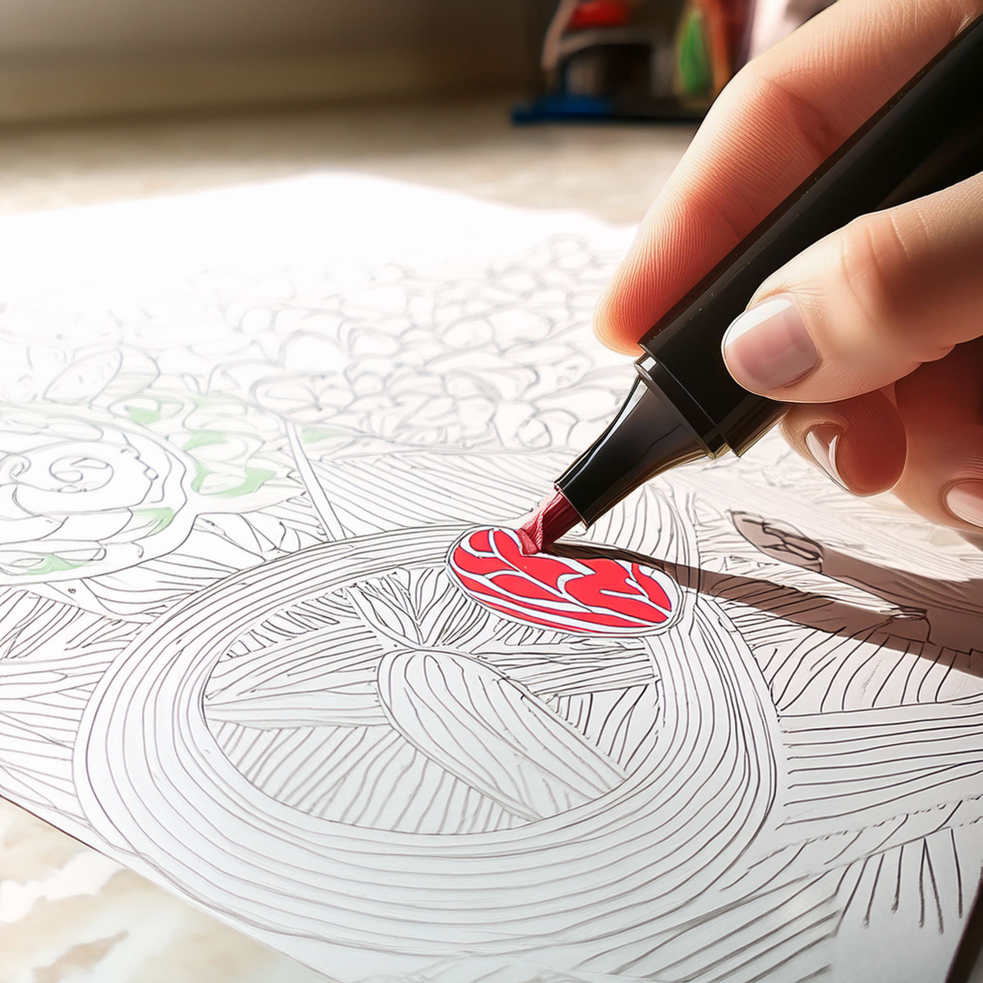 Well home set de rotuladores duo de 48 piezas en caja con asa