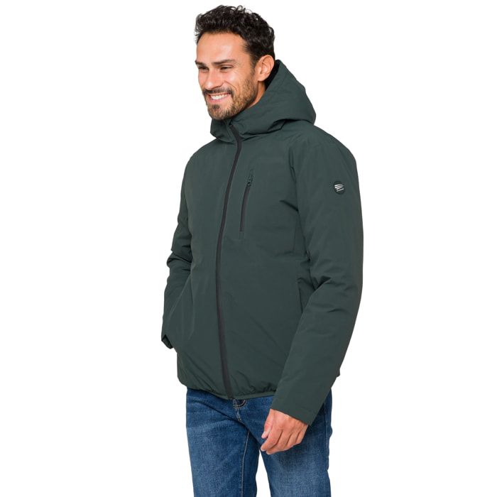 Giacca HAVELOK imbottita impermeabile verde scuro