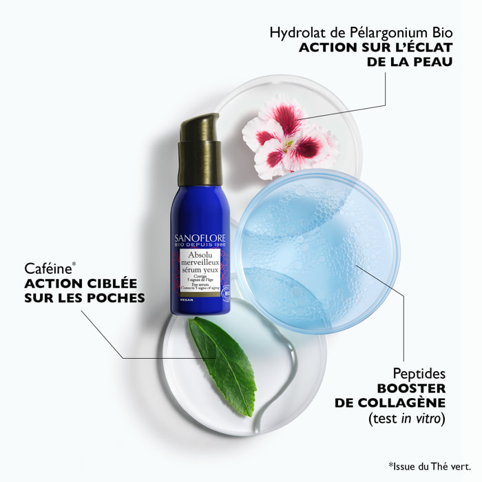 Absolu merveilleux sérum yeux anti-rides certifié bio 15ml