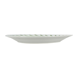 Lot de 6 assiettes plates 26,5cm en porcelaine à imprimé citron LEMON