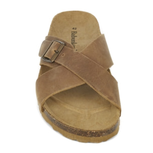 SANDALIA CÁDIZ BABUNKERS MARRON