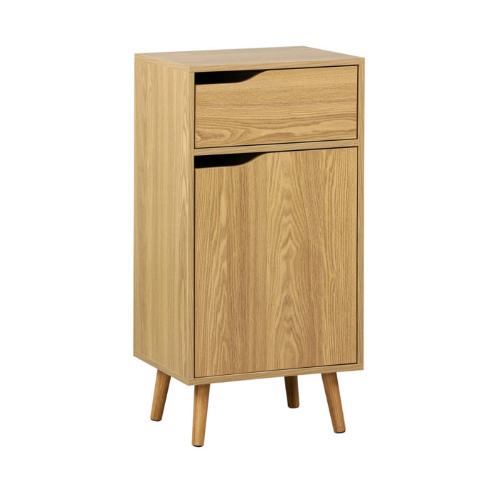 Meuble salle de bain vintage décor bois NEPAL