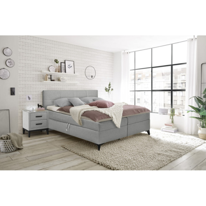 Lit boxspring 160x200 avec coffre - TRESSERVE
