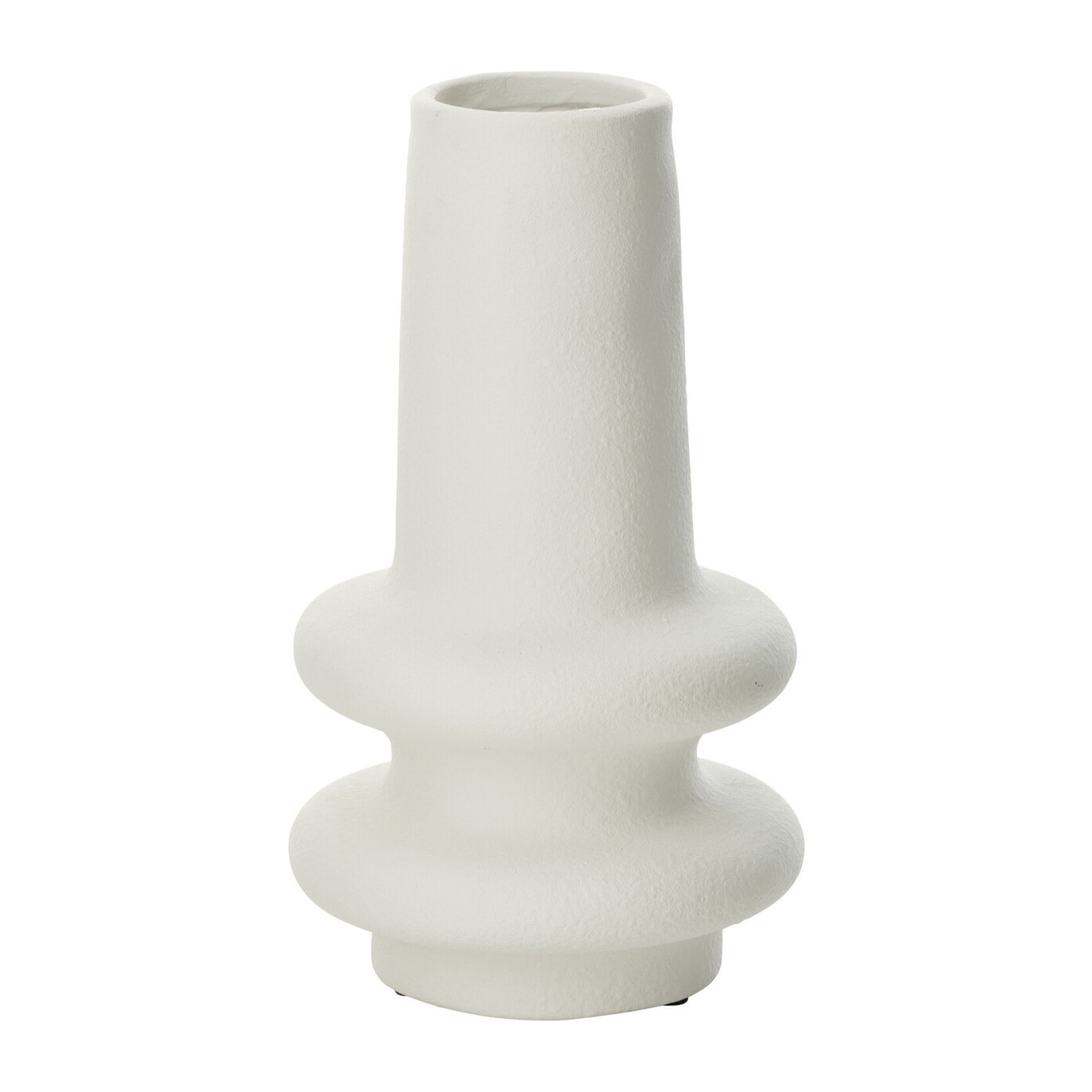 J-Line Vase Lyra Argile Blanc Small