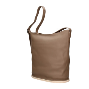 Borsa a spalla da donna Made in Italy - Modello Zelia Plus - 100% pelle - 29.0 x 32.0 x 17.5 cm