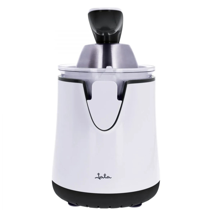 Exprimidor de naranjas eléctrico JATA JEEX1058 con brazo. Lleva 2 conos