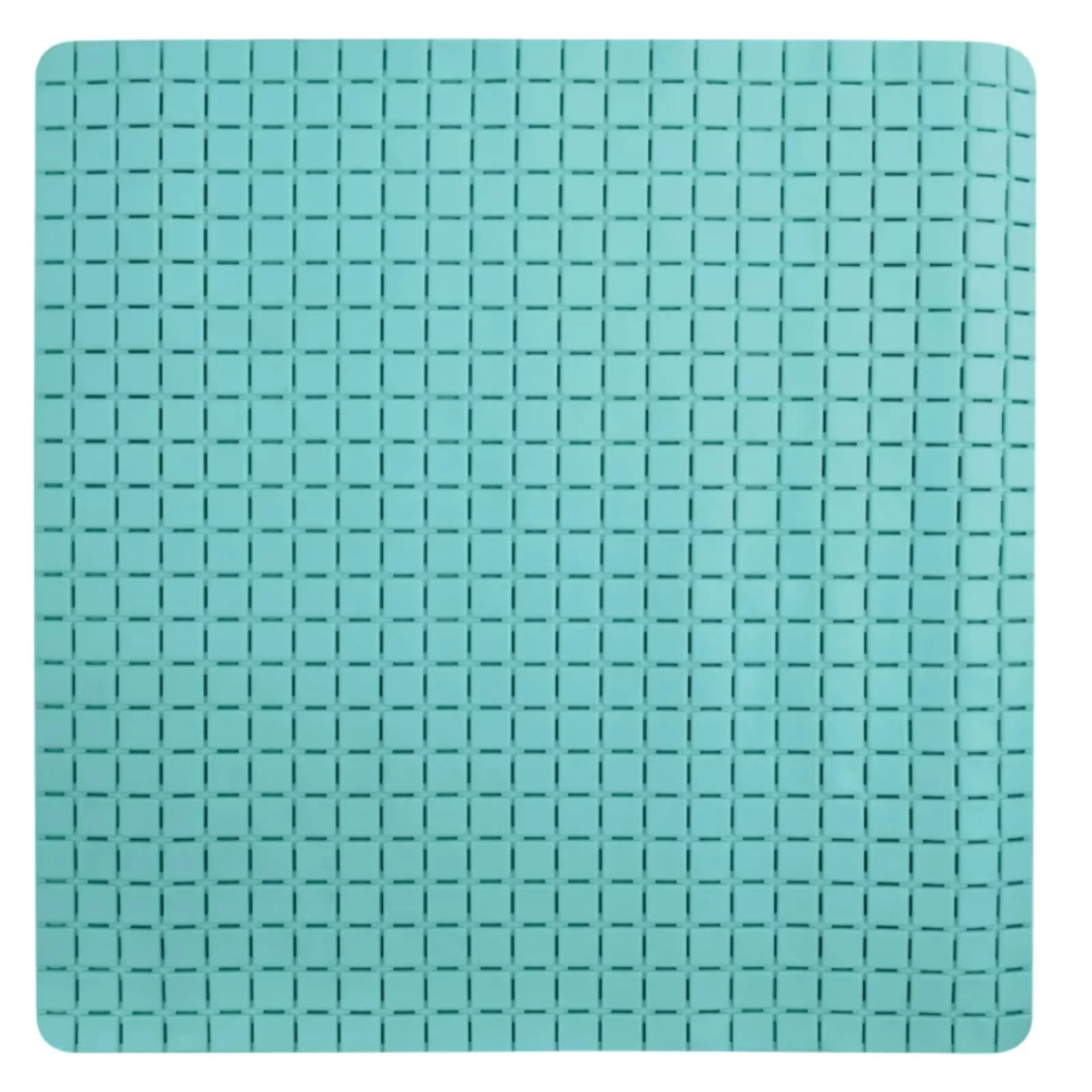 TAPIS ANTI DERAPANT QUADRO PREM 54X54CM AQUA