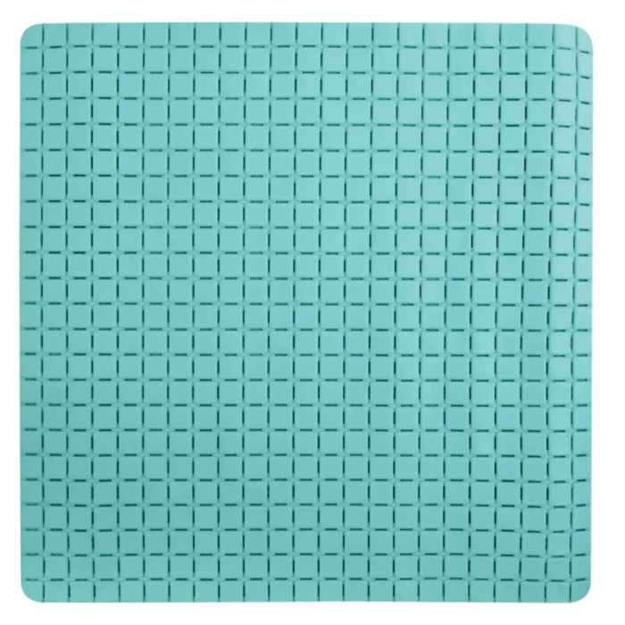 TAPIS ANTI DERAPANT QUADRO PREM 54X54CM AQUA