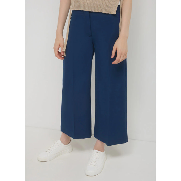 Pantalone culotte tinta unita