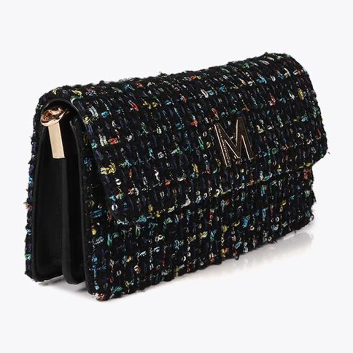 Borsa a Tracolla a Baguette in Tweed