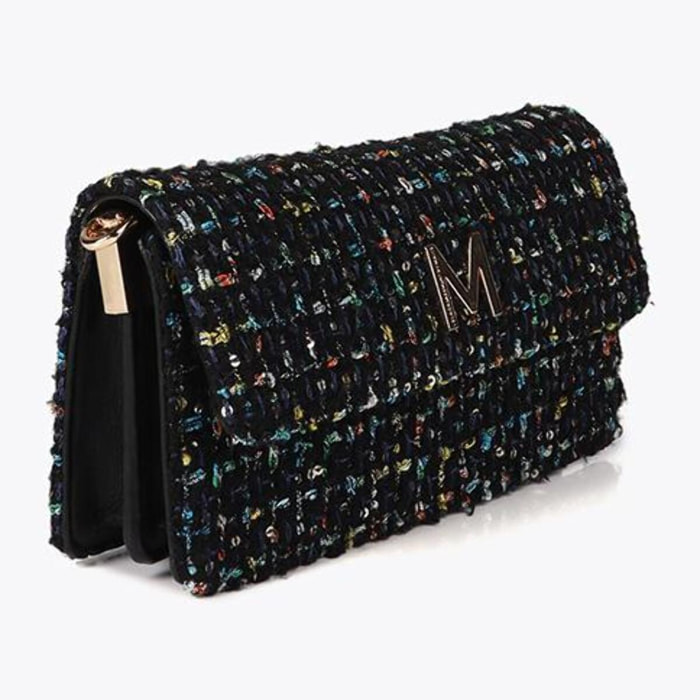 Borsa a Tracolla a Baguette in Tweed
