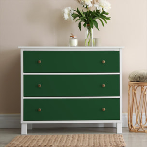 Rouleau adhésif décoratif Vinyle au Mètre - Vert fonce - Sticker Lavable Imperméable Mur Cuisine Meubles