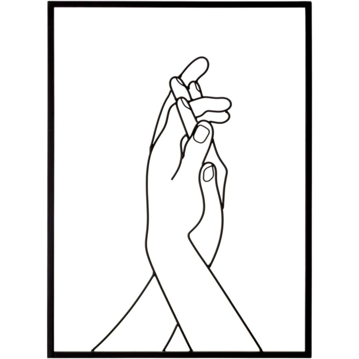 PANNELLO IN FERRO SIMPLY HANDS CM 40X1X55