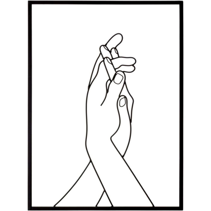 PANNELLO IN FERRO SIMPLY HANDS CM 40X1X55