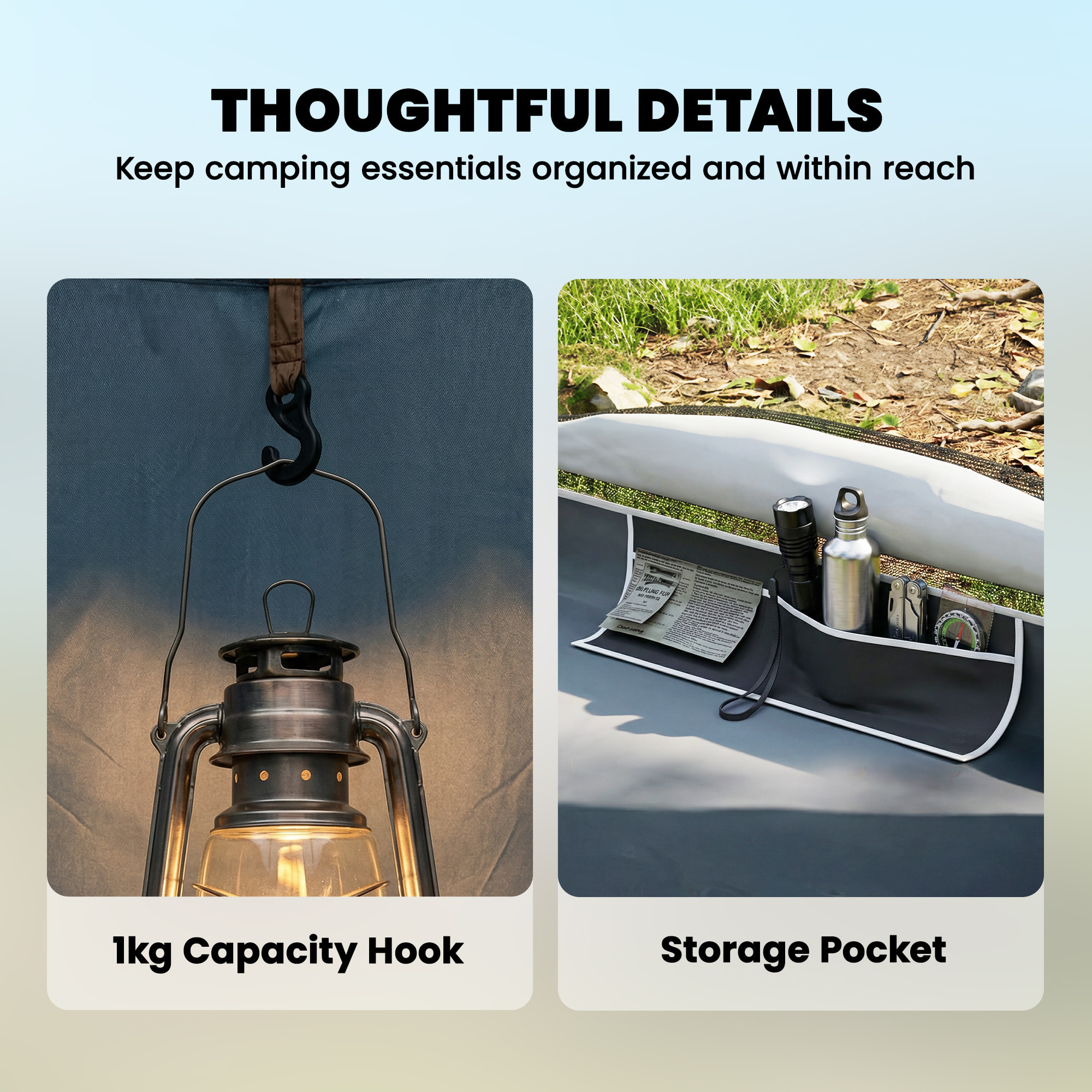 Tente de camping 2-4 personnes tente de voiture 2 en 1 bleu foncé