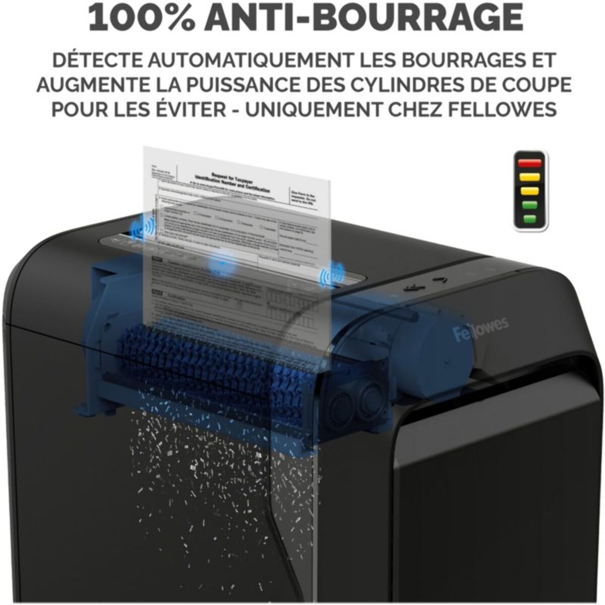 Destructeur FELLOWES MICROSHRED LX220 NOIR