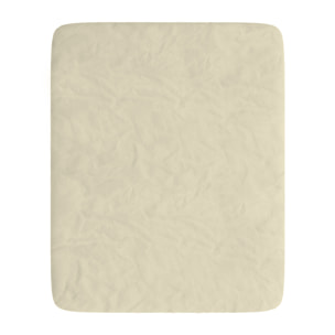LENZUOLO SOTTO WATERWASHED, con angoli, 100% Microfibra, No Stiro - CREMA