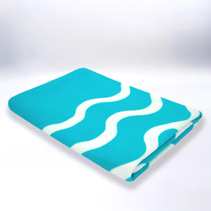 Serviette de plage microfibre enfant - Vague-Pop - 75x150cm - 220g/m²